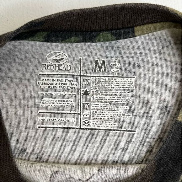 RedHead Camouflage Short Sleeve Crew Neck T Shirts Lot 2 Undershirt Men Medium - Picture 9 of 12